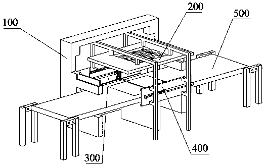 Surface detection device capable of automatically turning over middle part of scarf