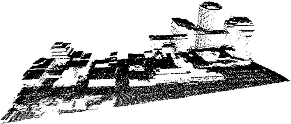 Method for automatically extracting building information in airborne laser radar point clouds