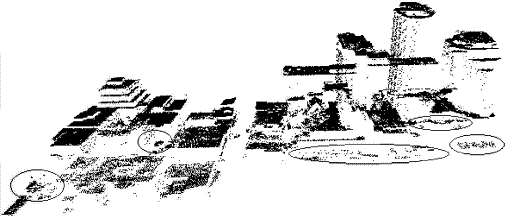 Method for automatically extracting building information in airborne laser radar point clouds