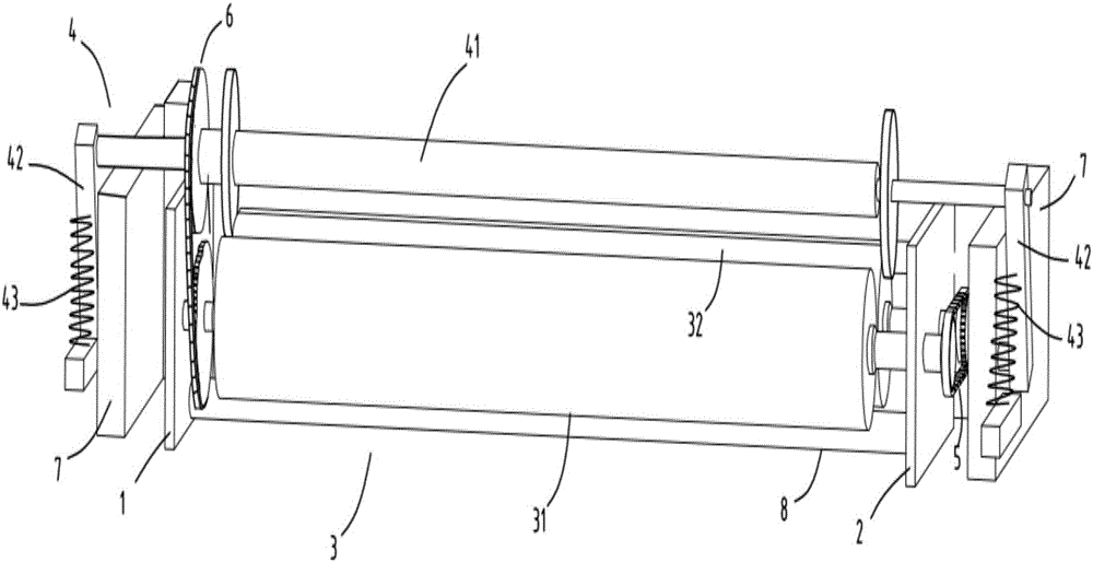 Embedded rolling device