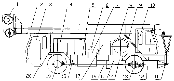 Wheel type hydraulic drifting machine