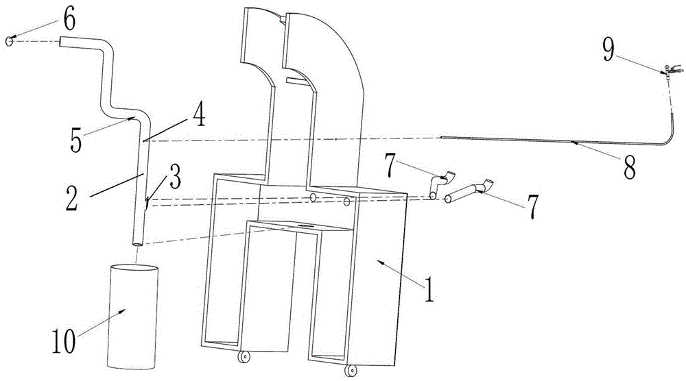 Spraying equipment cleaning tool