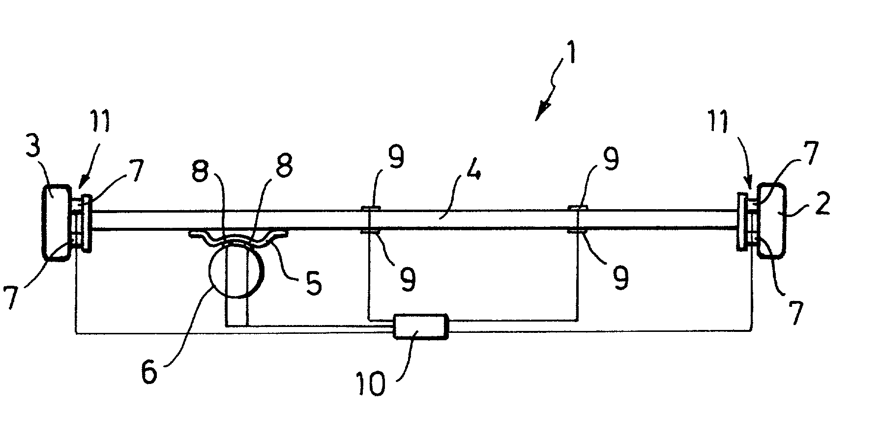 Dashboard support with vibration-damping feature