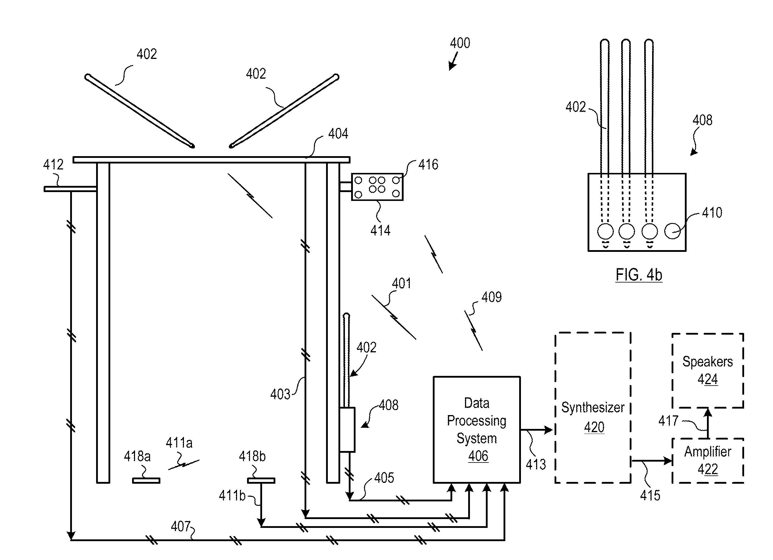 Electronic music controller using inertial navigation