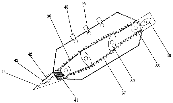 A self-cleaning beach garbage cleaning vehicle and a use method thereof