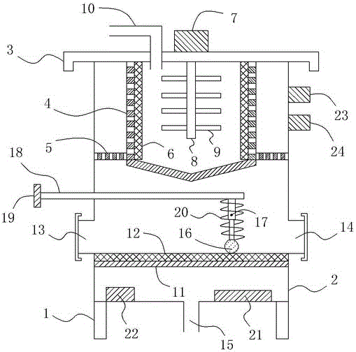 Novel electromechanical oil filtering device