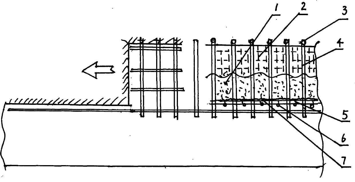 Different-strength bearing roadway-beside filling body of gob-side entry under coal mine