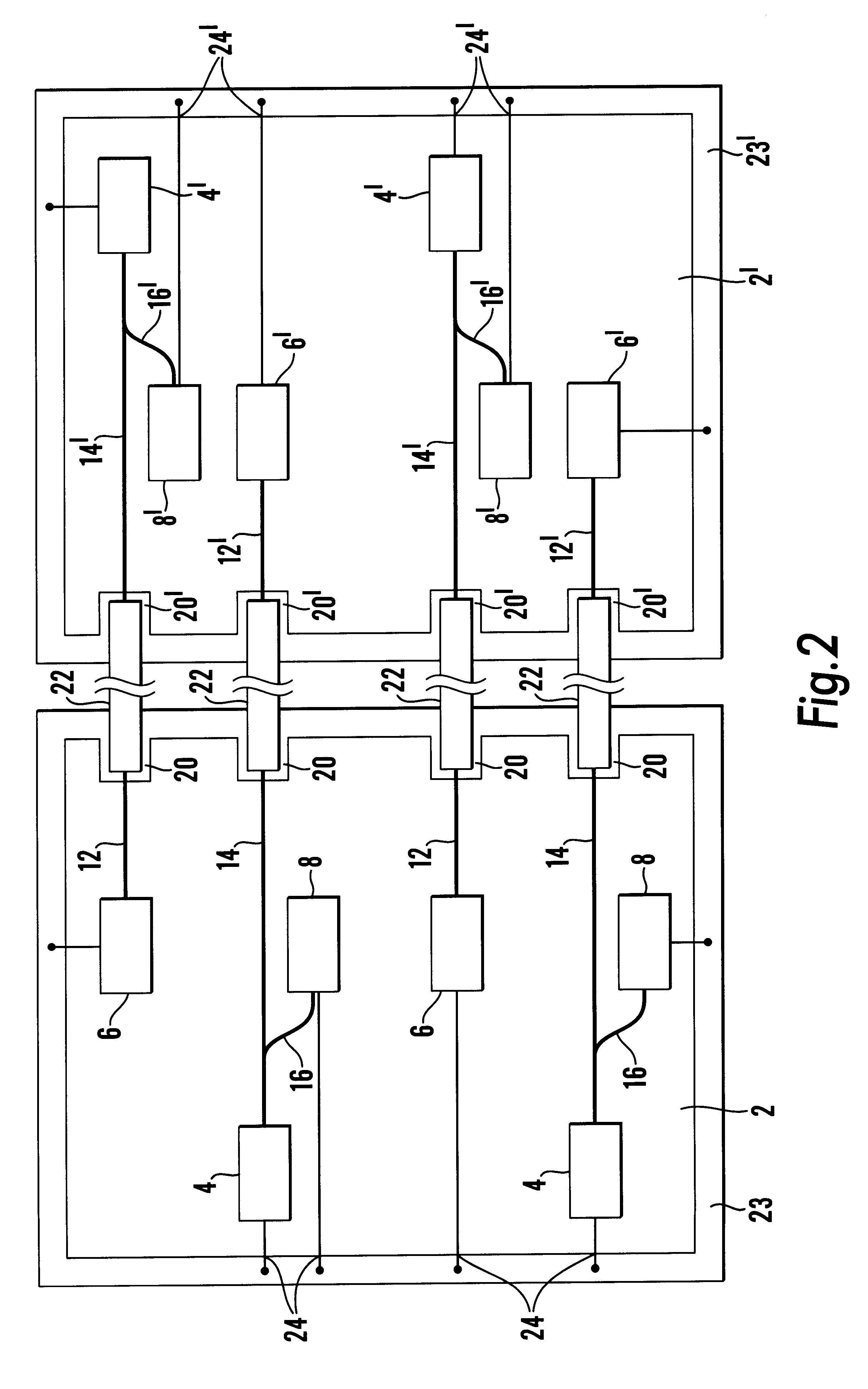 Optical link between electrical circuit boards