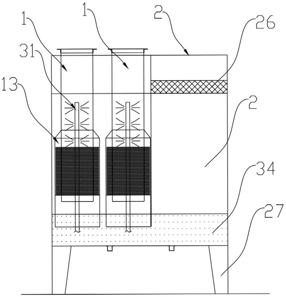 Tail gas treatment device