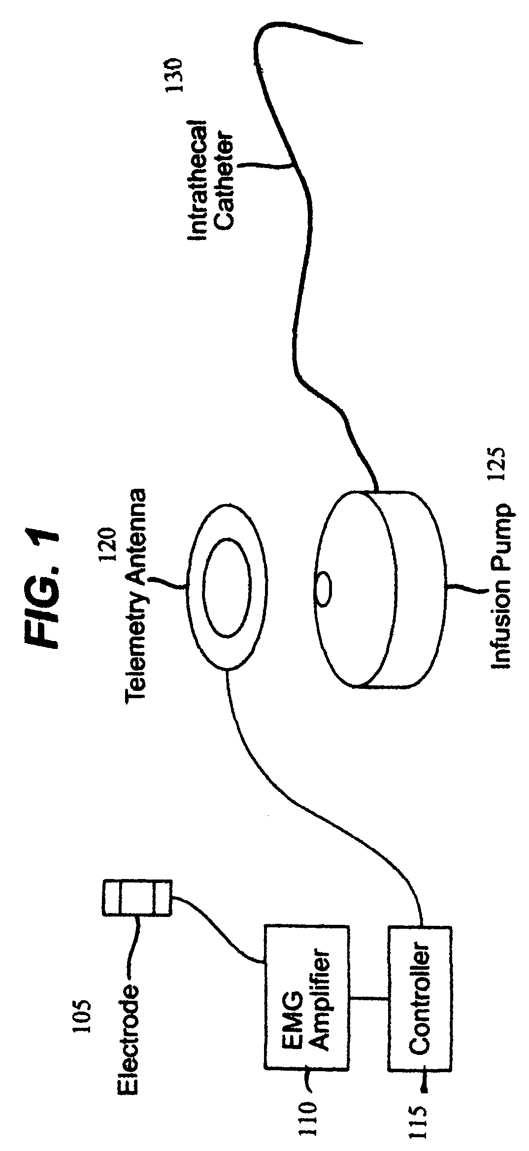 Closed loop system and method for controlling muscle activity via an intrathecal catheter