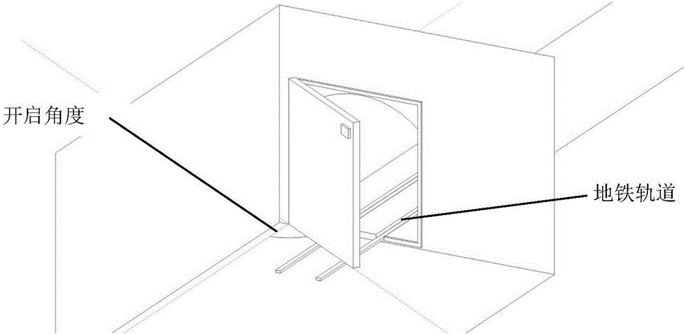 Inductive multidimensional sensor and monitoring method for subway interval protection airtight partition door