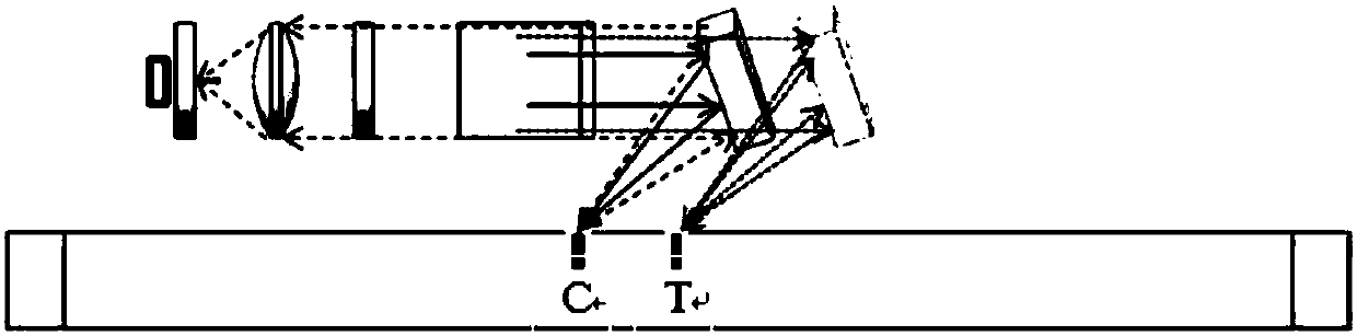 Monochromatic fluorescence detection device