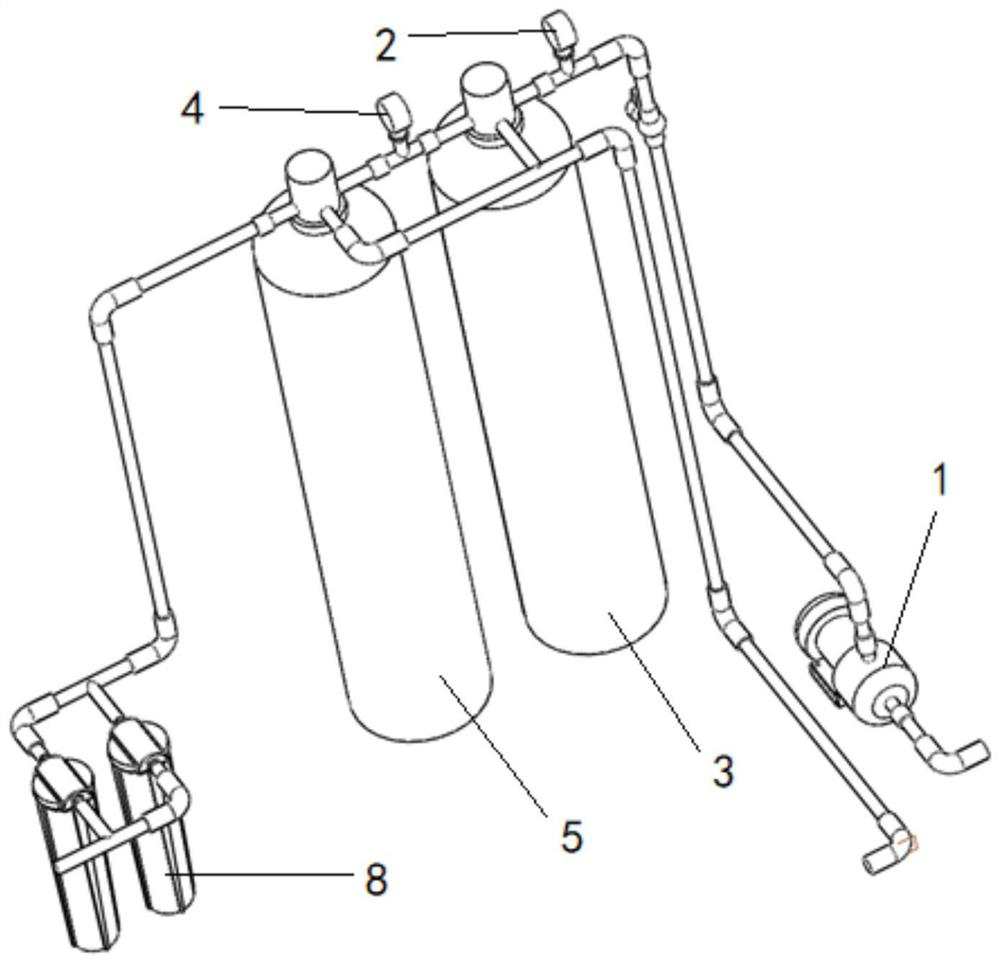 Pure water system for coating cleaning equipment