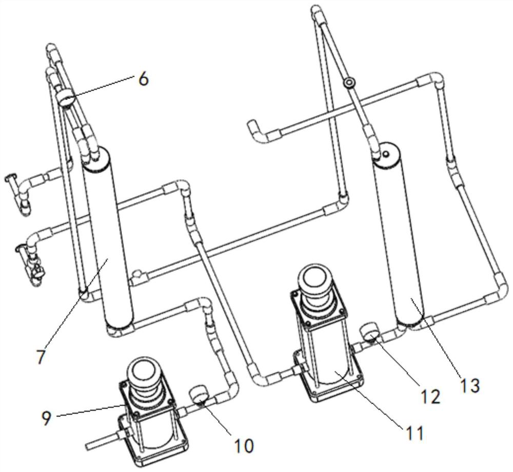 Pure water system for coating cleaning equipment