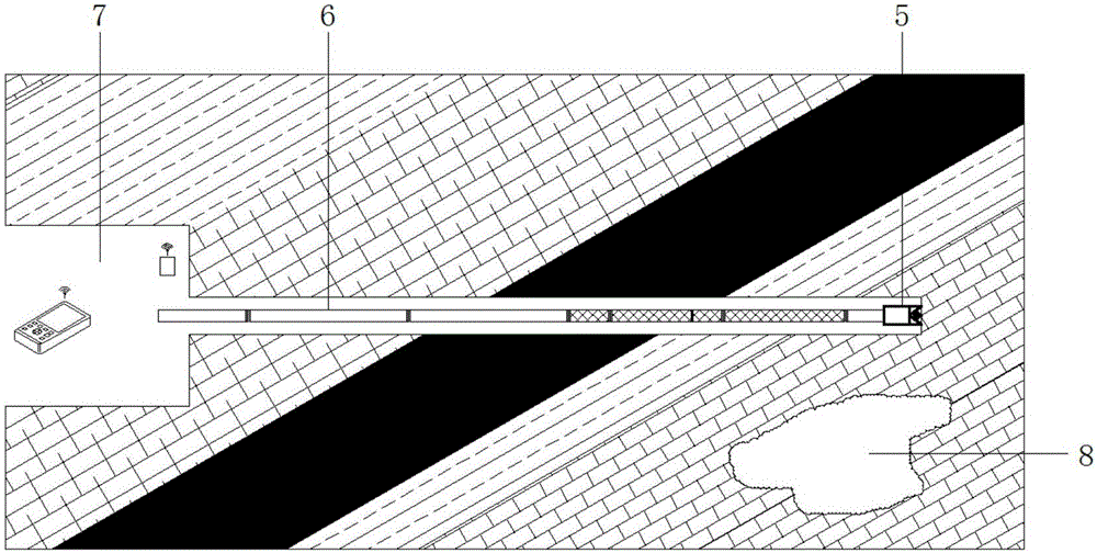 Mine MWD exploration system and measurement method thereof