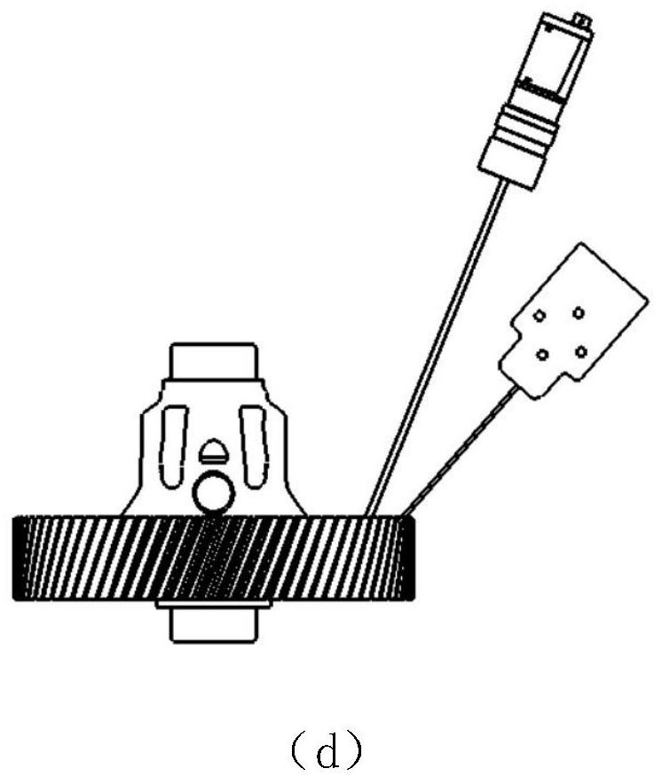 Image acquisition system and method based on gear shaft visual detection, product, equipment and terminal