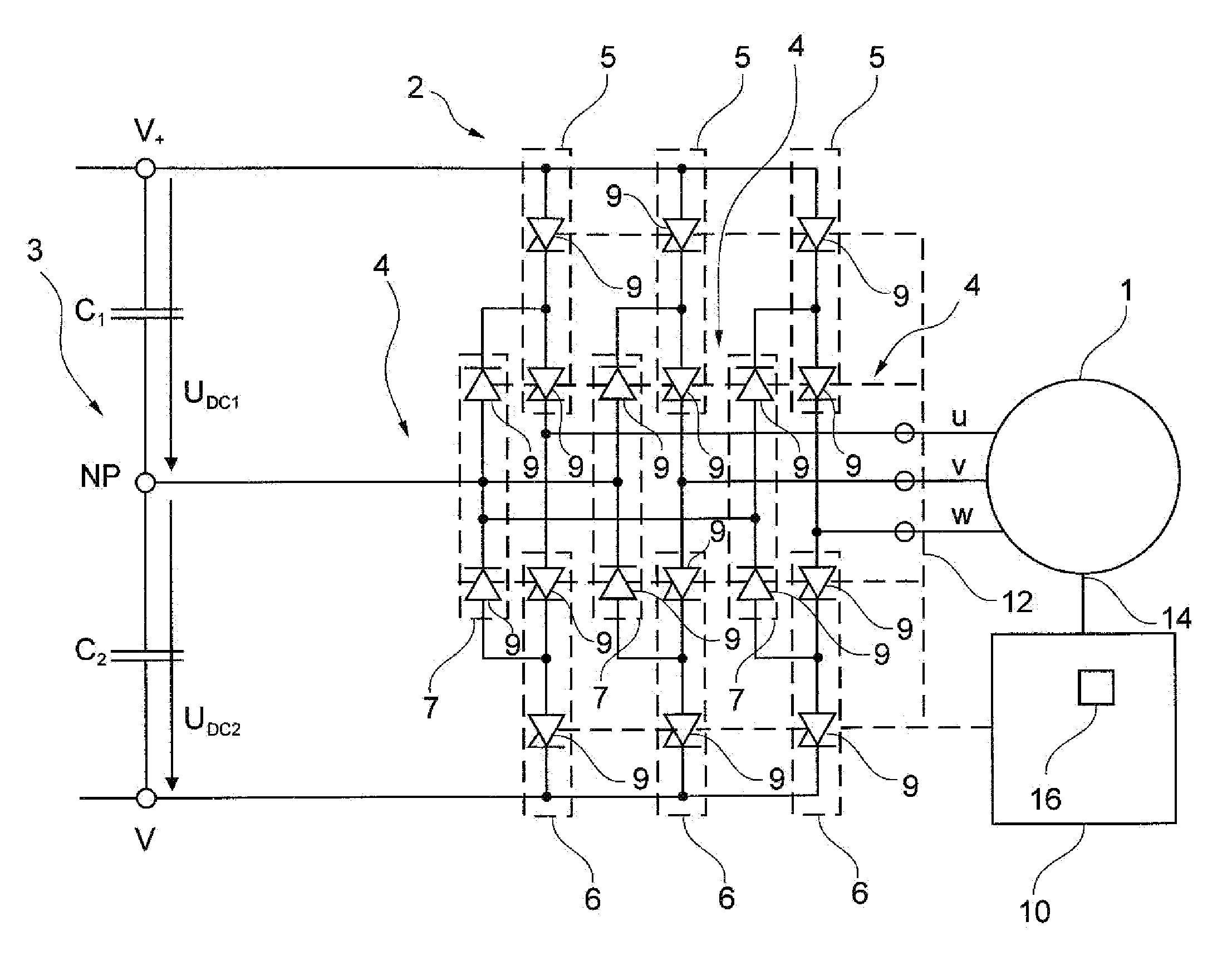 Controller for a rotating electrical machine