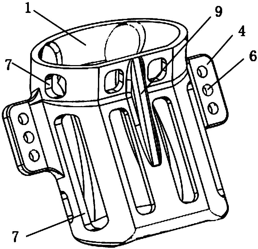 Human sacral prosthesis fusion device and preparation method thereof