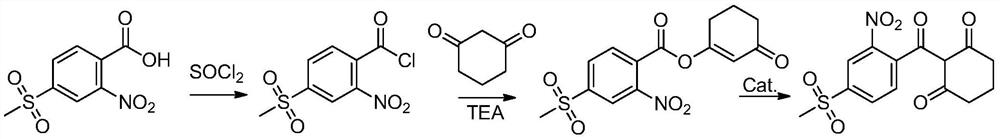 A post-treatment method of mesotrione reaction product