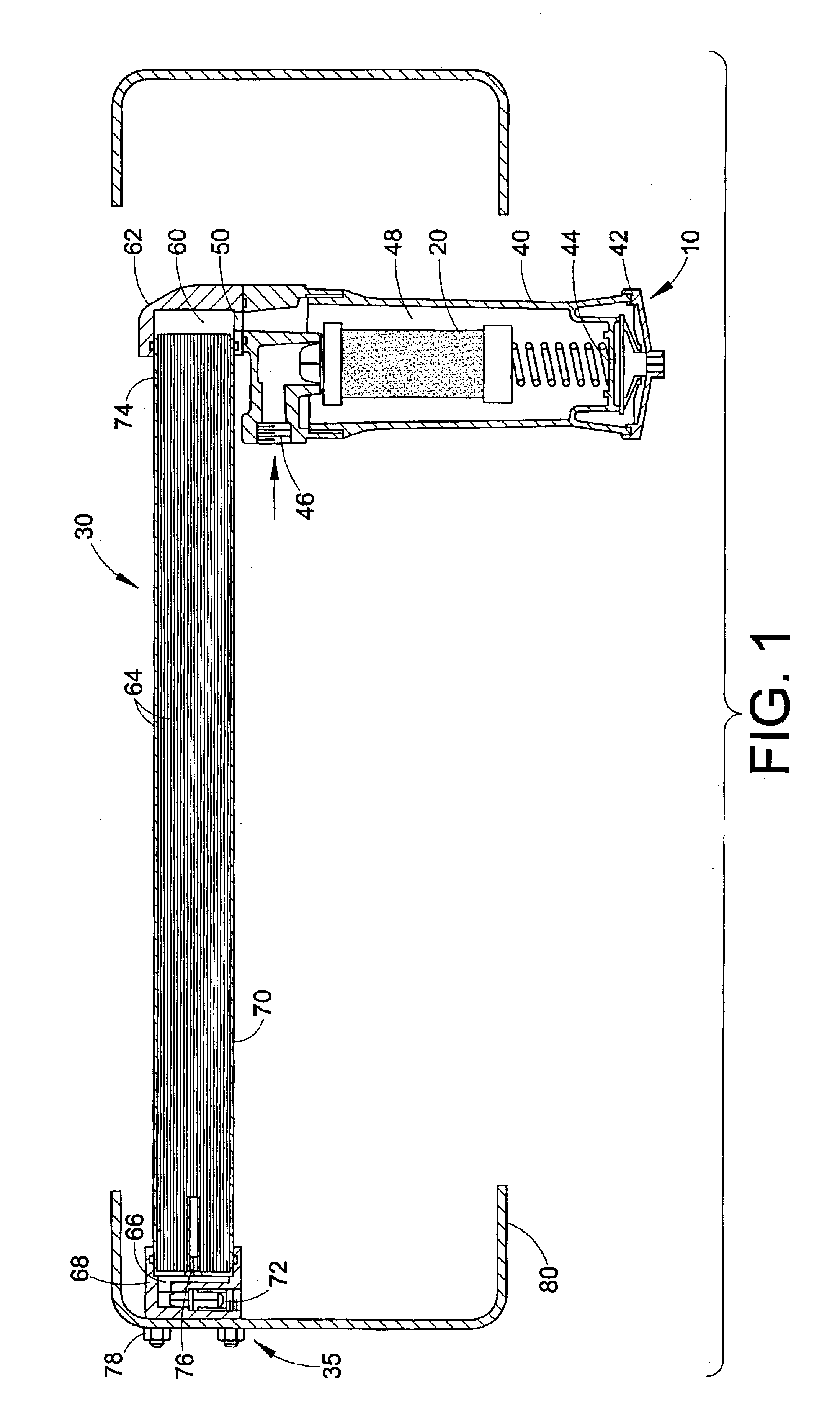 Membrane air dryer for vehicle air brake system