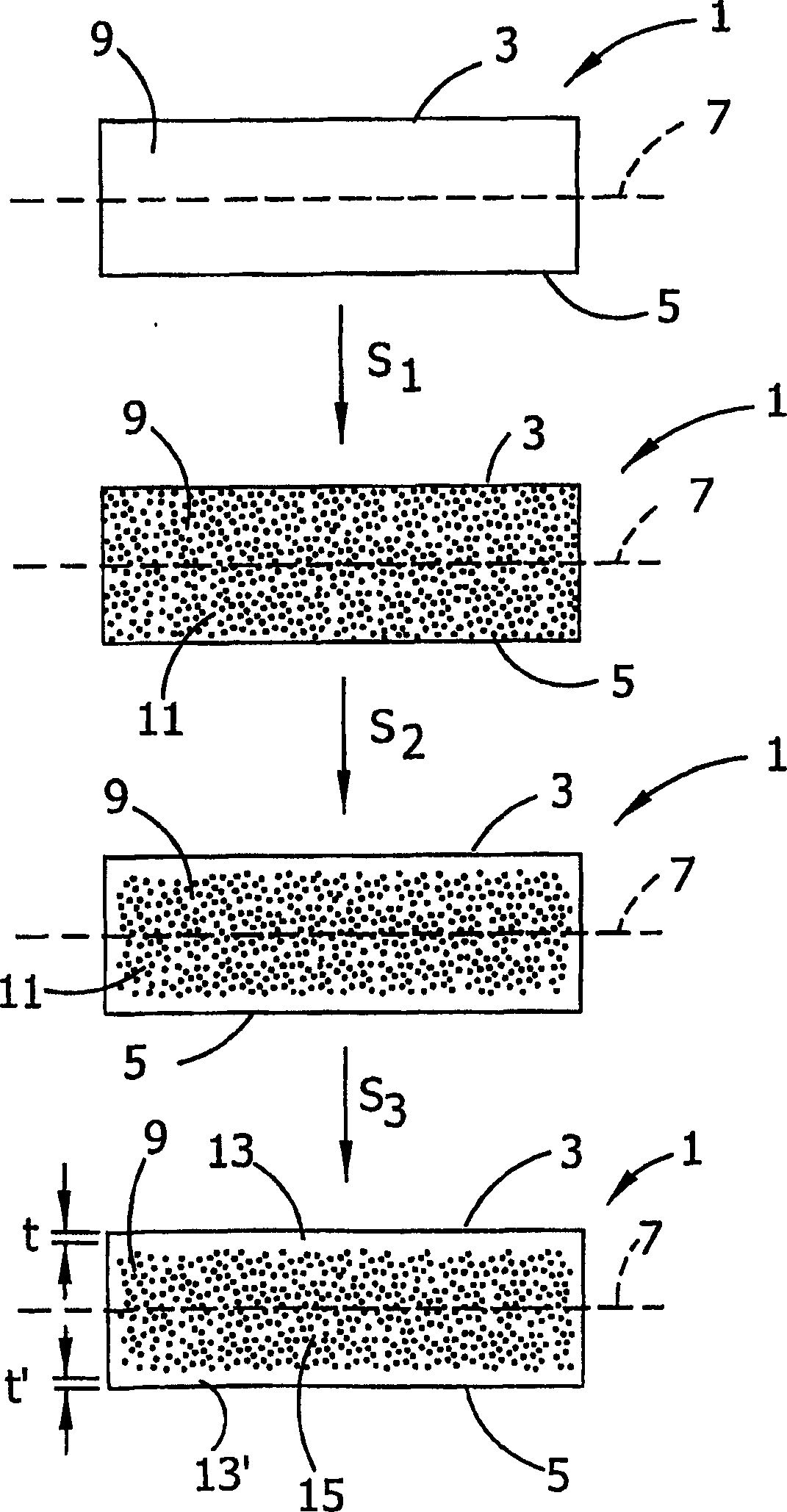 Process for controlling denuded zone depth in an ideal oxygen precipitating silicon wafer