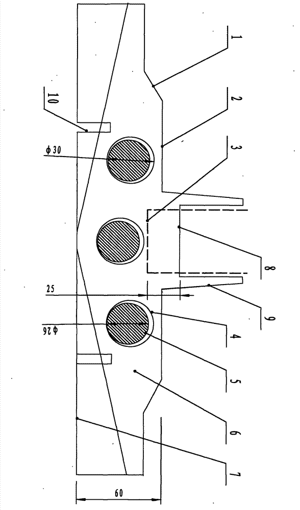 Explosion-proof reinforced caterpillar track shoe of tank or armored vehicle