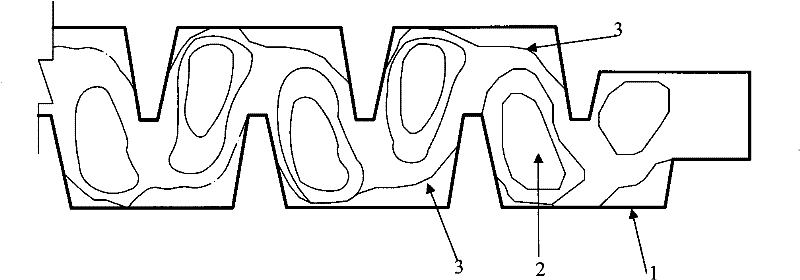 Design method of anti-blockage runner structures of douches of labyrinth runner structure