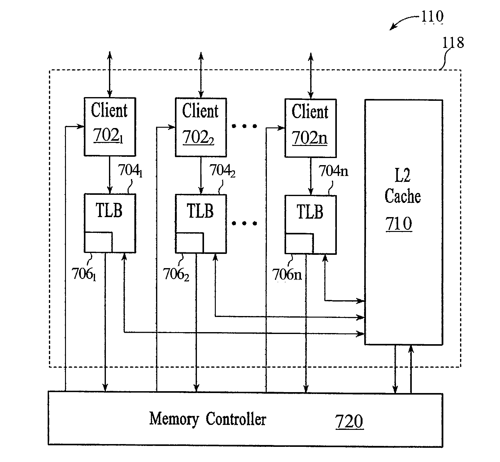 Virtual memory fragment aware cache