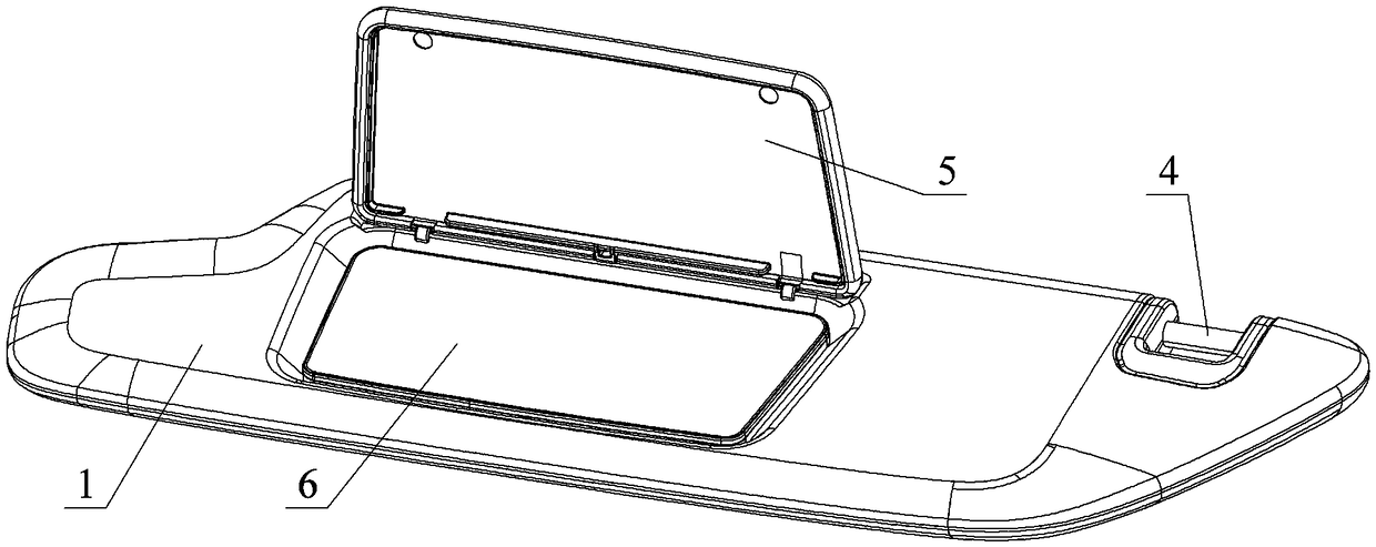 An automobile sunshade with -annular ambient light