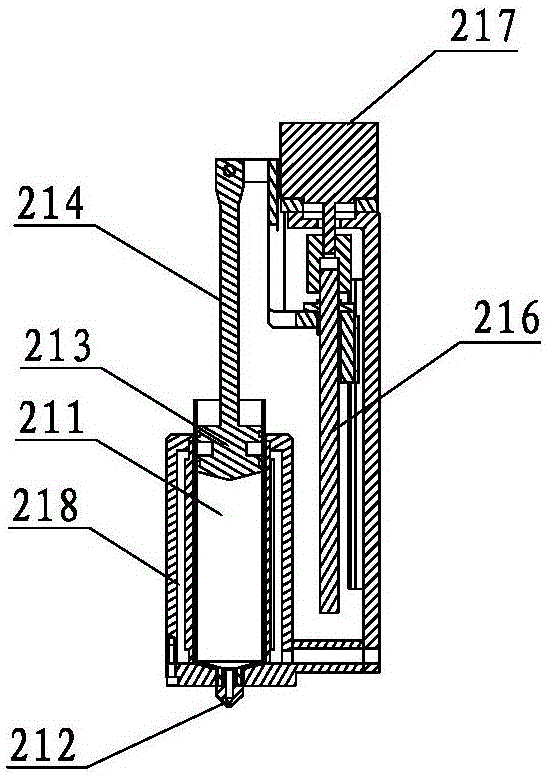 Liquid-state food material 3D printing device