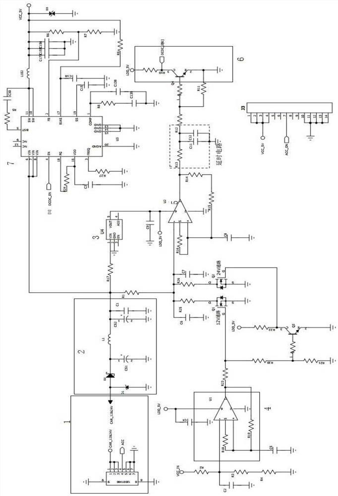 A simple vehicle battery detection and protection circuit