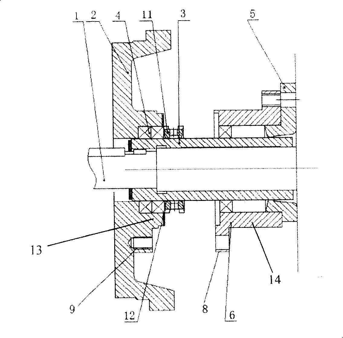 Series connection separable filling sealing device for pump