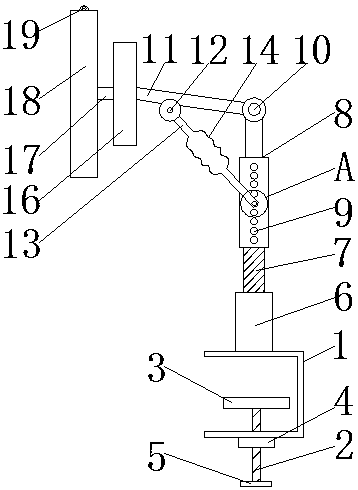 Computer display support device