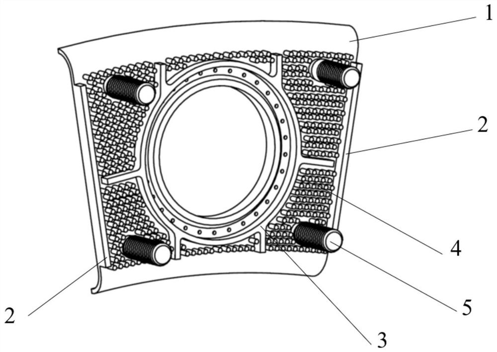 Efficient cooling structure of flame tube head