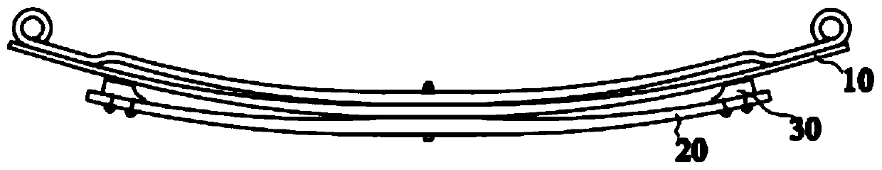 Steel sheet spring capable of damping and limiting