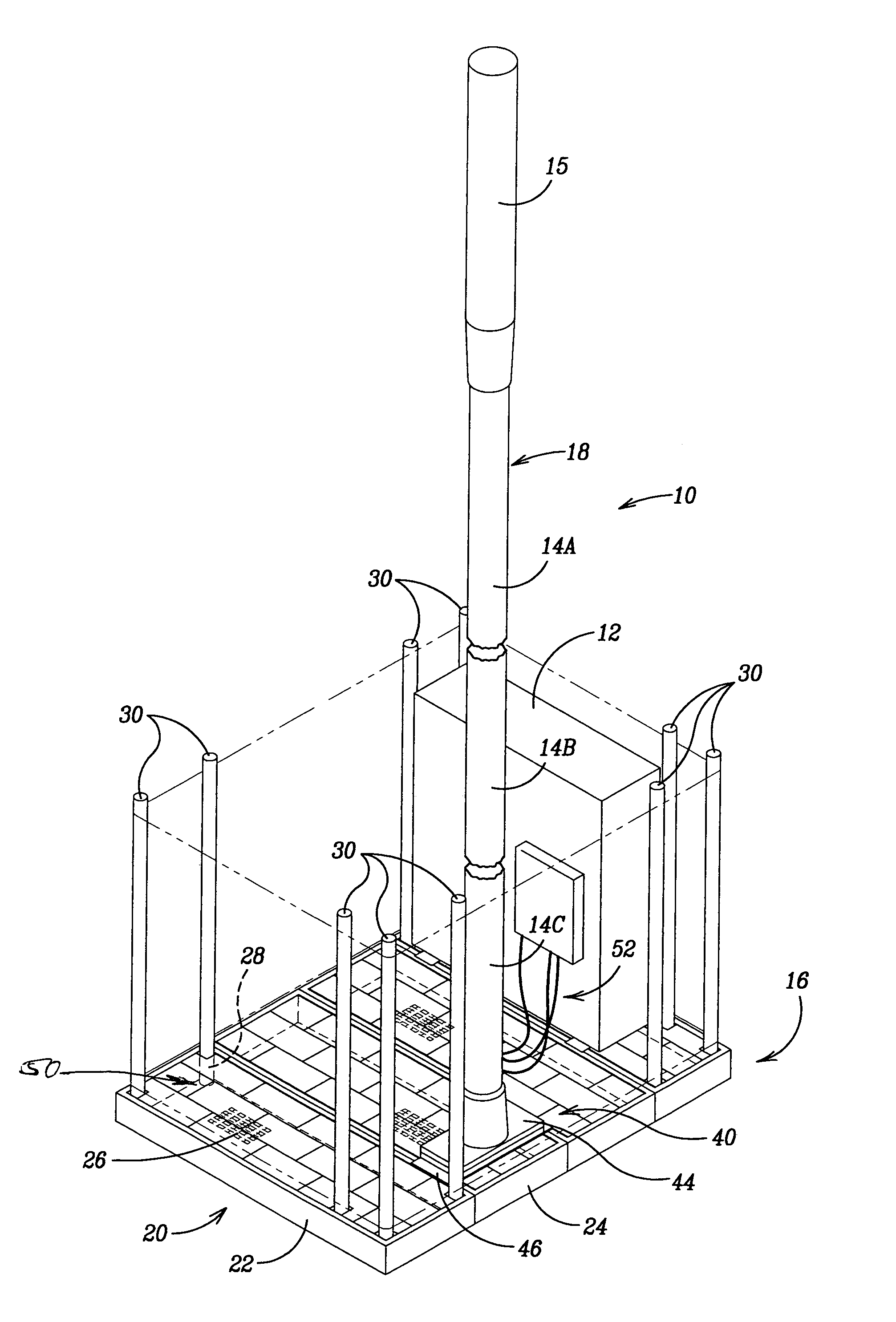 Temporary cellular antenna site