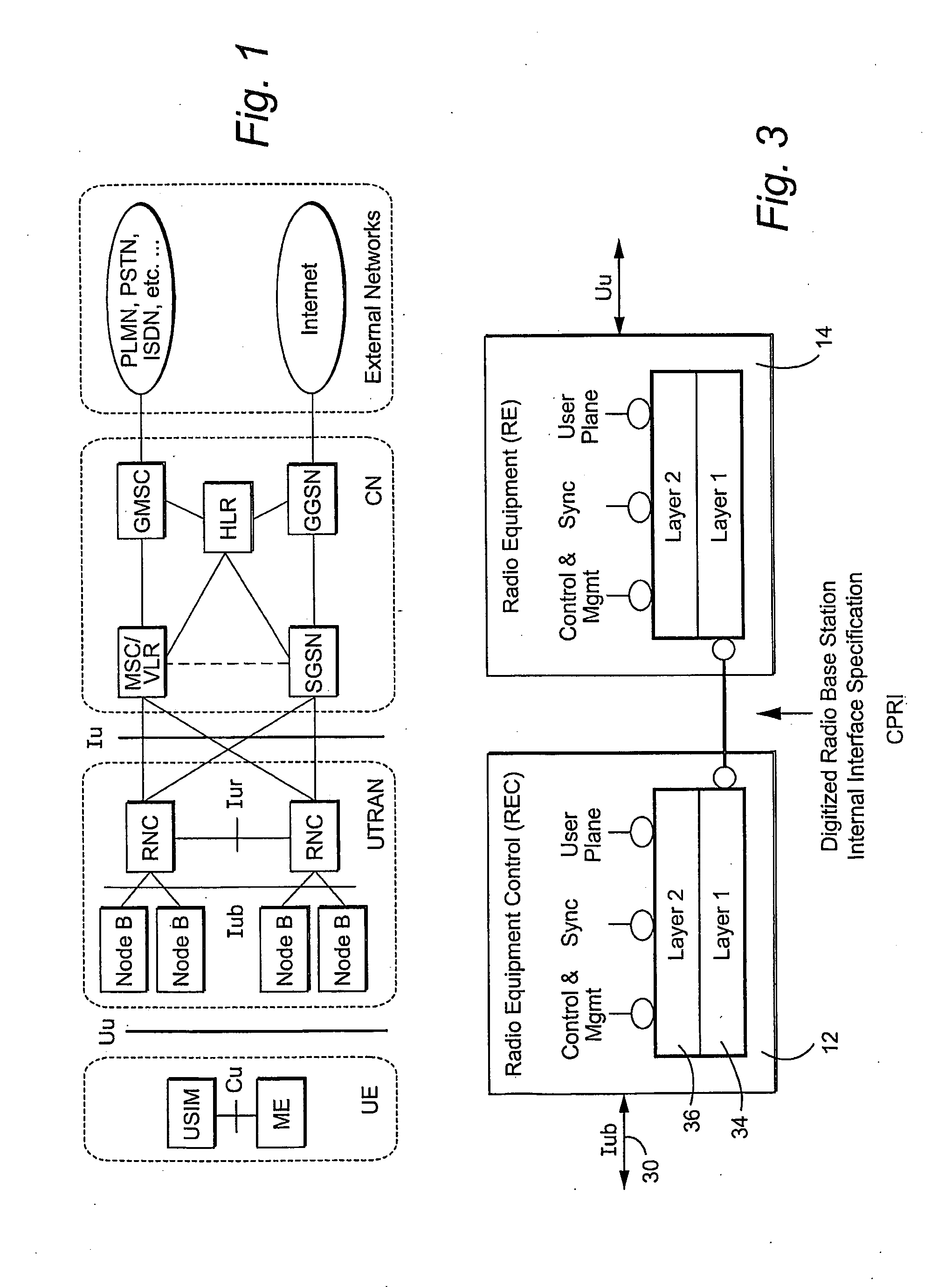 Interface, apparatus, and method for communication between a radio eqipment control node one or more remote radio equipment nodes