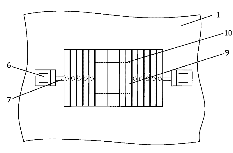 Baffle block type lampblack absorber with invariable air hole center