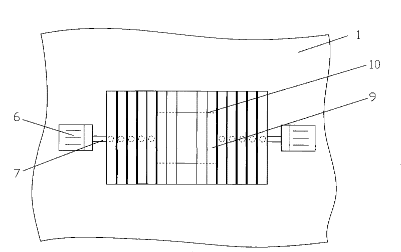 Baffle block type lampblack absorber with invariable air hole center