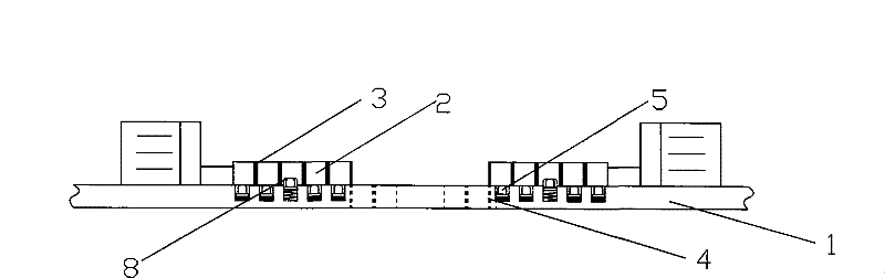 Baffle block type lampblack absorber with invariable air hole center