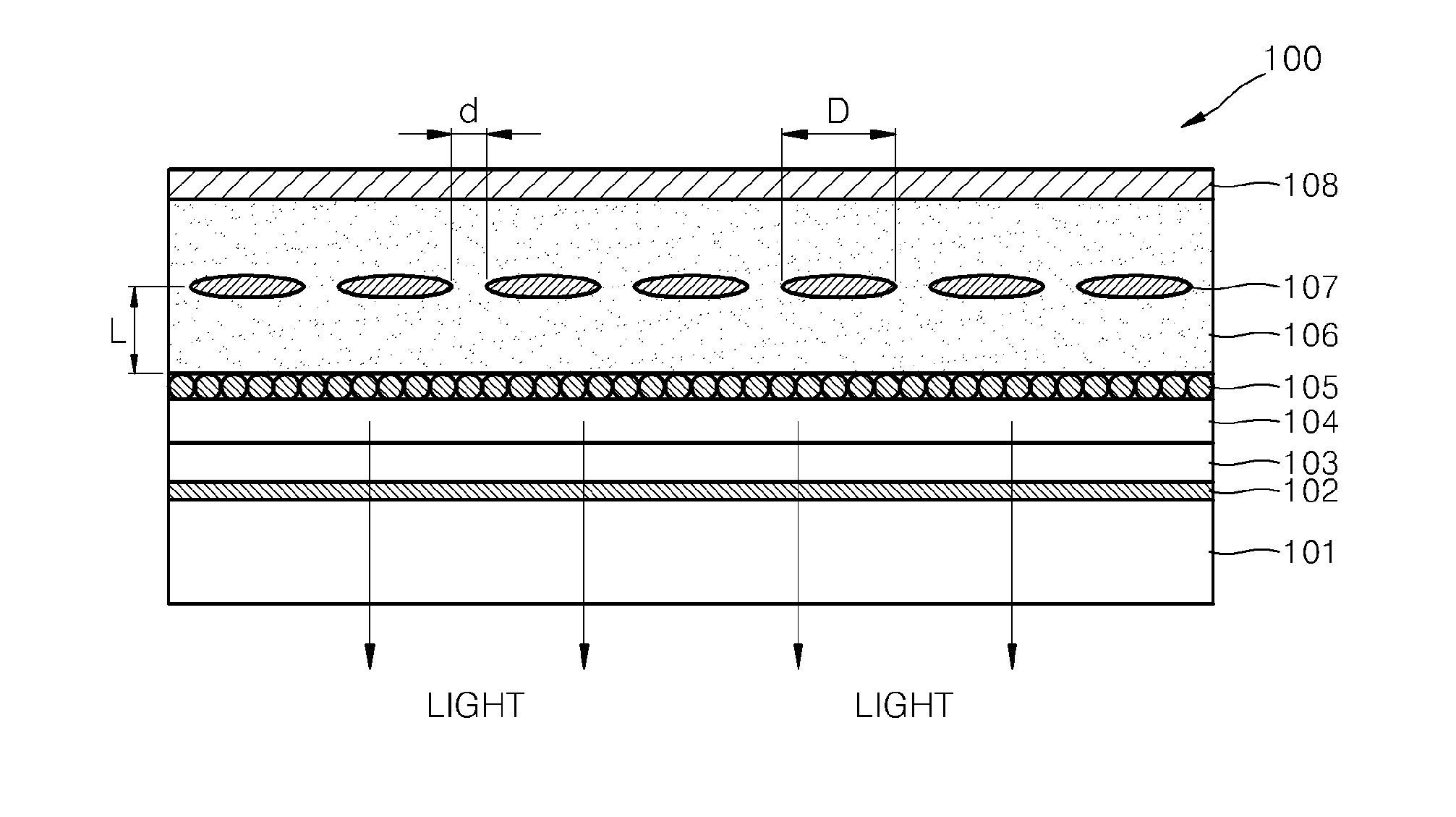 Light-emitting device having enhanced luminescence by using surface plasmon resonance and method of fabricating the same