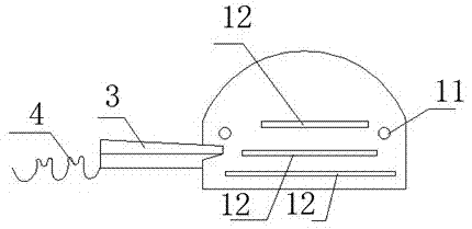 Guiding nozzle for covering machine