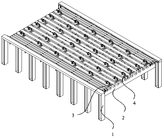 Welding tooling and welding method applied to rail vehicle body frame