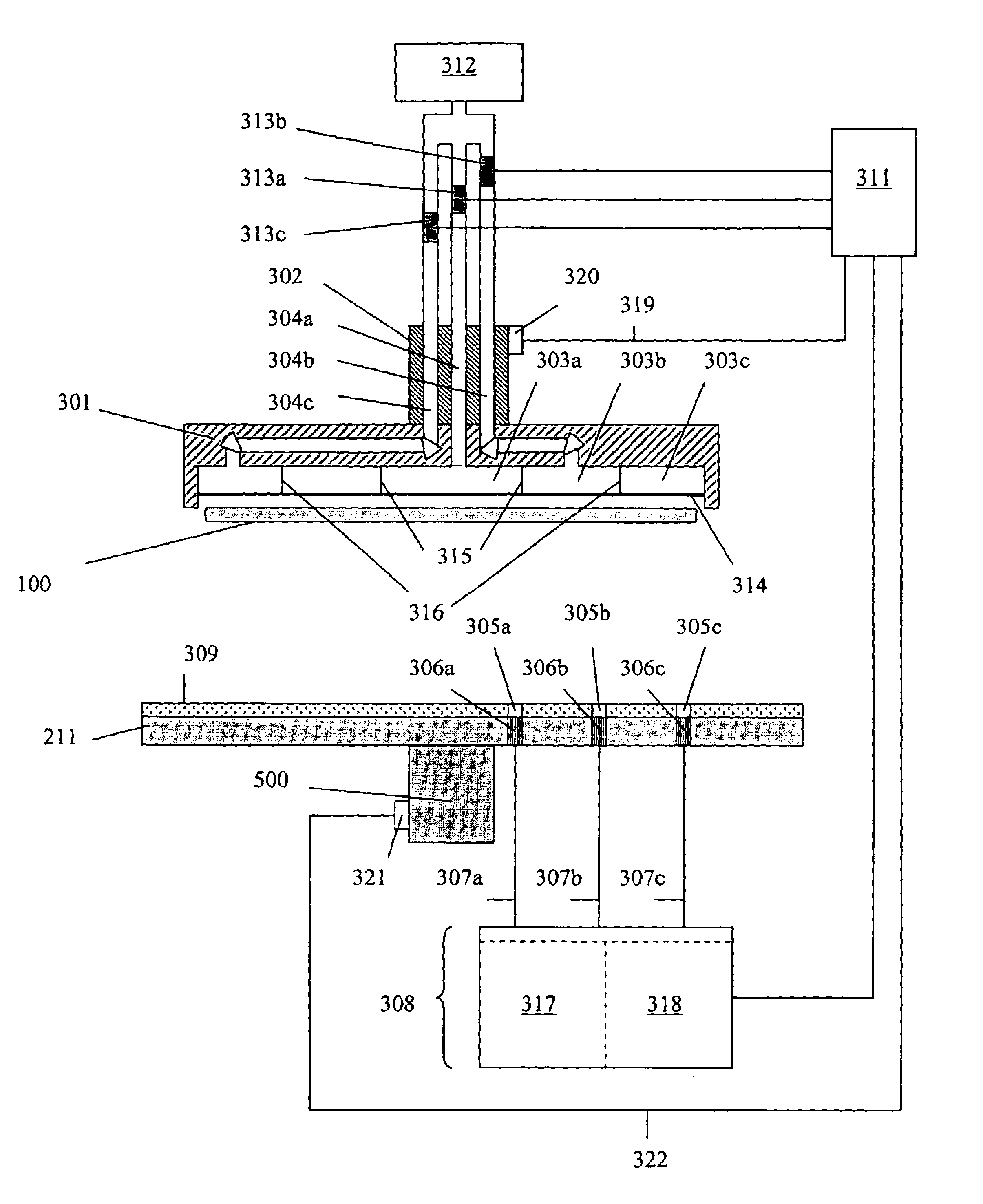 Multiprobe detection system for chemical-mechanical planarization tool