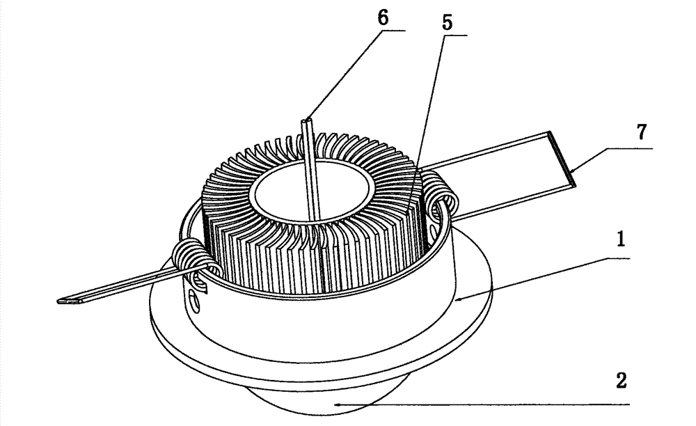 Embedded LED (light-emitting diode) bulb lamp