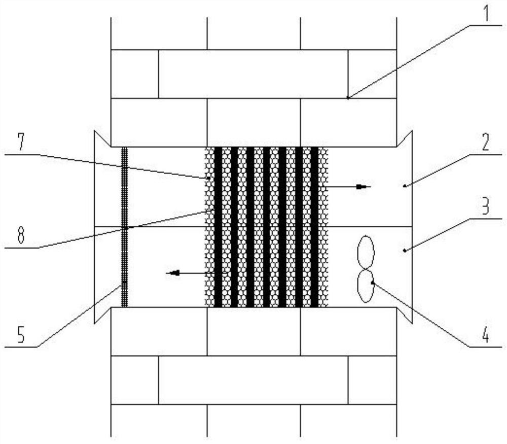 Breathing type building fresh air energy instant storage and exchange device