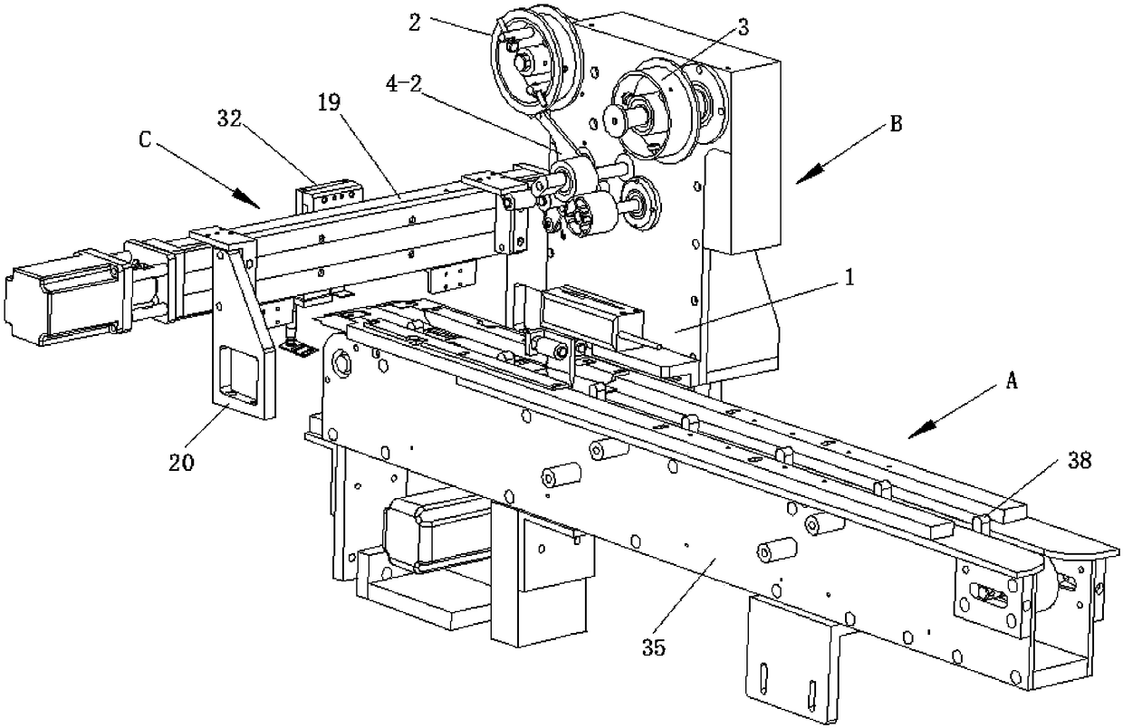 Card and instruction leaflet overlaying and sticking device in smart card packaging machine