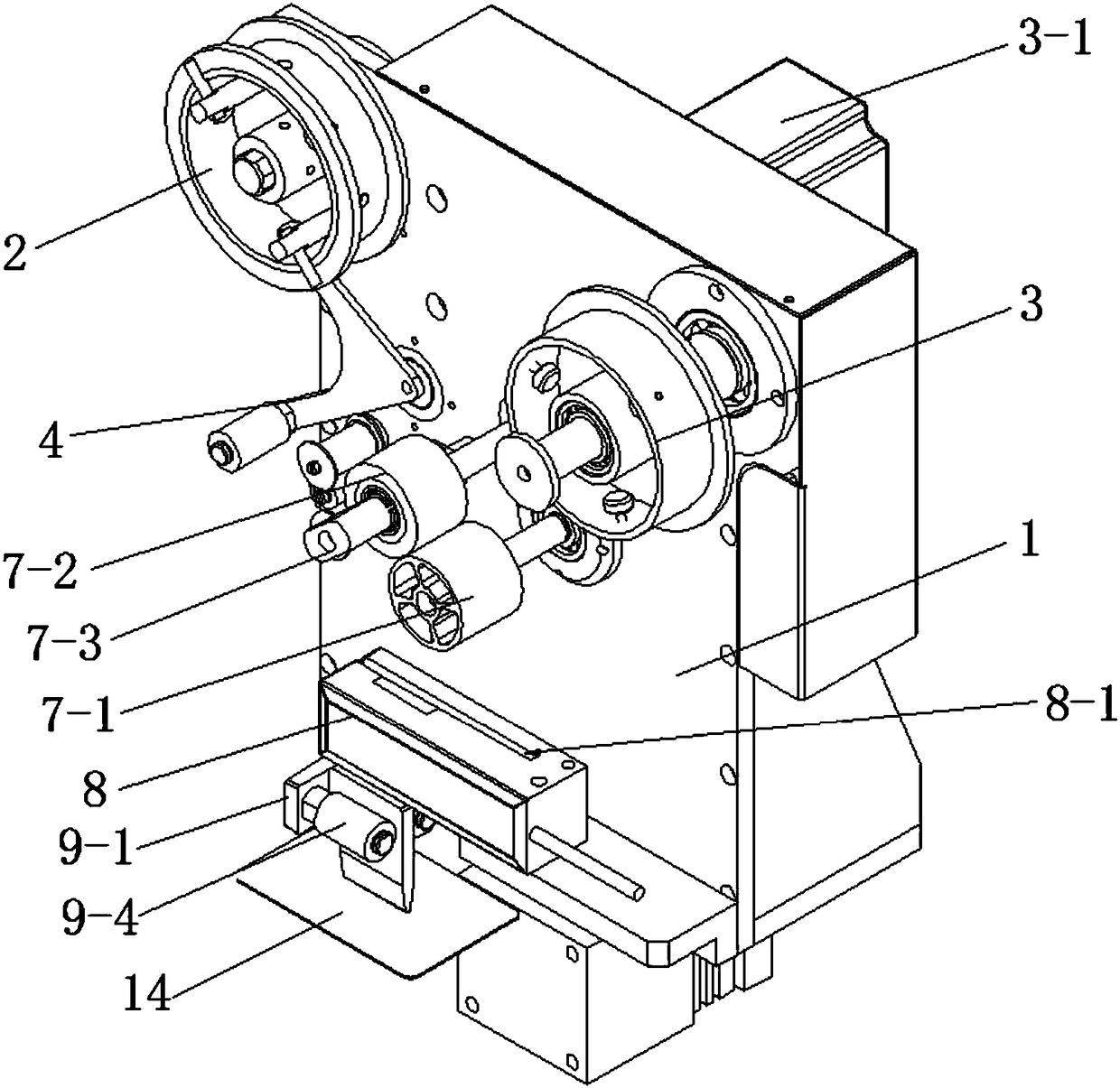 Card and instruction leaflet overlaying and sticking device in smart card packaging machine