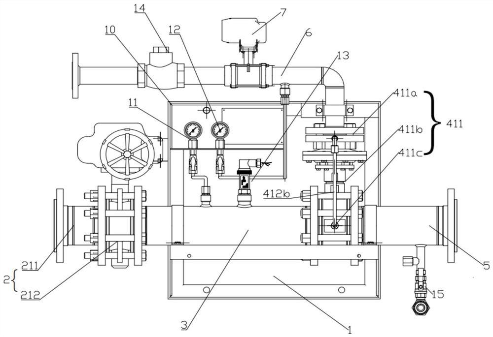 Marine foam fire extinguishing tail end mixing device and fire extinguishing system