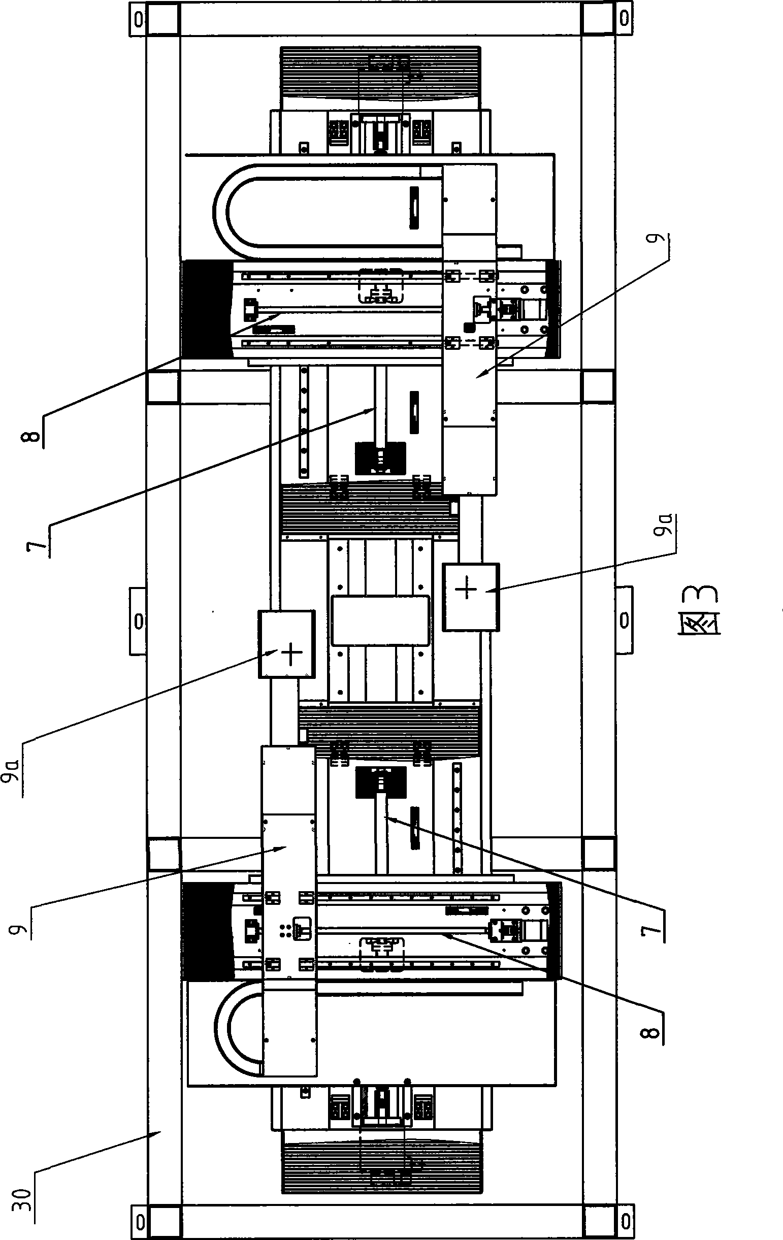 Solar energy film battery laser engraving device and method